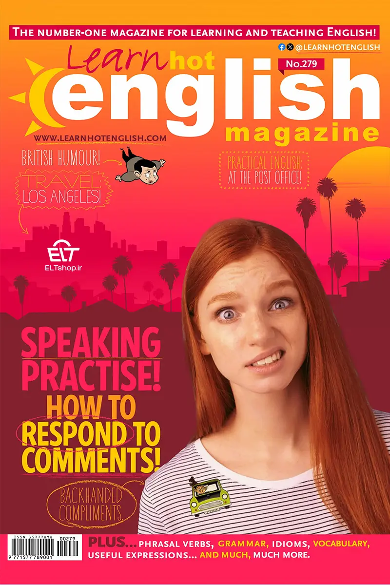 دانلود رایگان مجله Learn Hot English با فایل صوتی (شماره 279, Aug 2025)